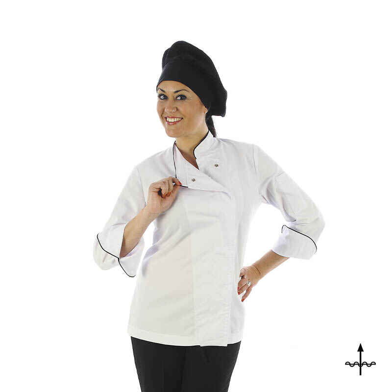 CHAQUETA COCINA MUJER TRANSPIRABLE