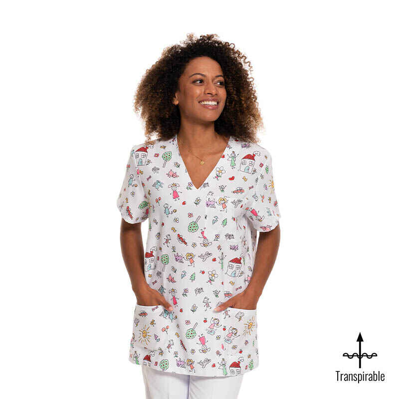 CH PIJAMA ESTAMPADA TRANSPIRABLE LATERAL